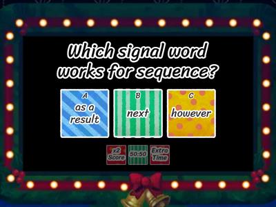 Text Structure signal words