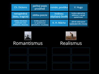 Literatura 19. století - romantismus x realismus