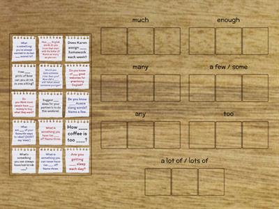 Quantifiers Questions