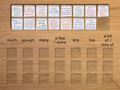 Quantifiers Questions