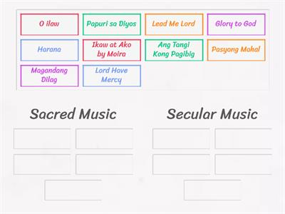 Sacred and Secular Music