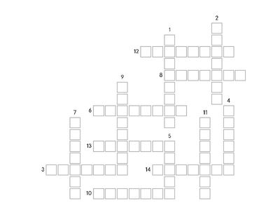 Present Continuous - Crossword