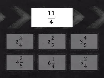 Improper Fractions and Mixed Numbers