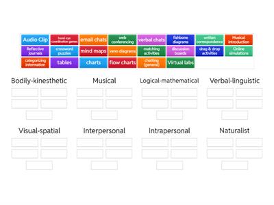 Sorting Activity - Multiple Intelligences
