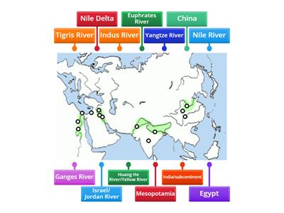 Ancient River Civilizations Map
