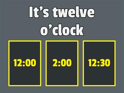 Time grade 3