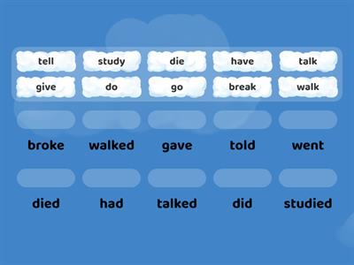 irregular / regular verbs