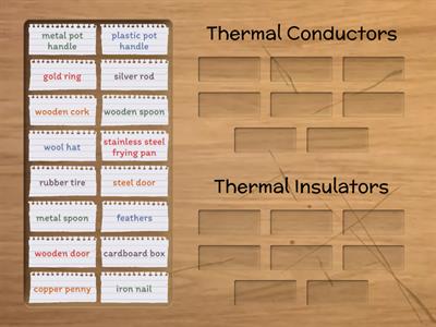 Conductors and Insulators Sort