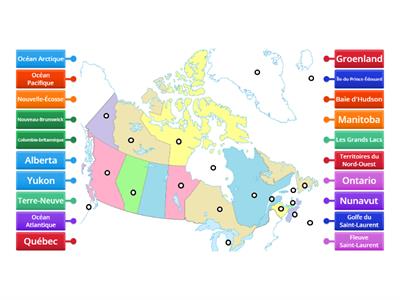 Les provinces du Canada (et +)