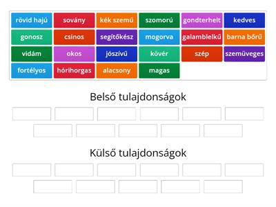 Fogalmazás: Jellemzés Külső és belső tulajdonságok 2.