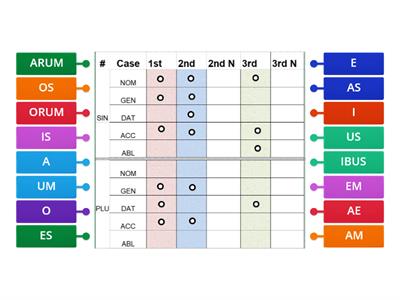 Latin Noun Chart