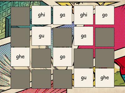 Memory coppie sillabe G/GI
