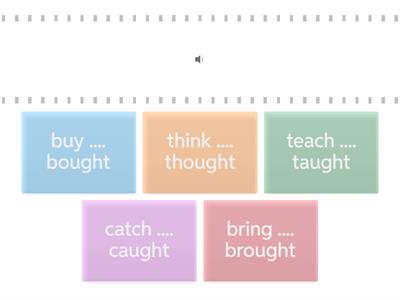 match ght pattern irregular verbs