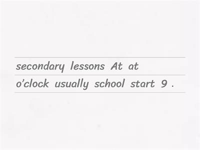 1 Secondary schools in the UK