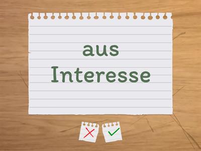 Kausale Zusammenhänge. DaF B2