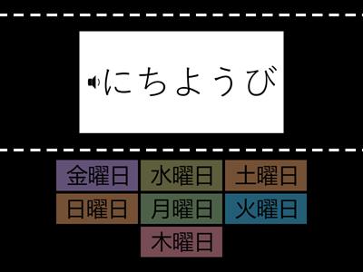 the day of the week(Obento 7)