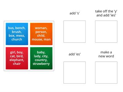 Plural endings