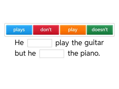 Present Simple - Sentences