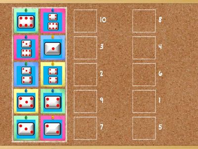 DICE COUNTING UP TO 10
