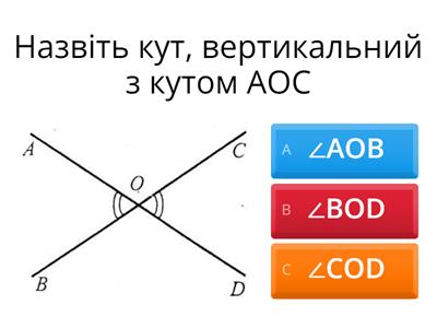  Суміжні та вертикальні кути