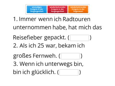 Aspekte B1.2 [K9 M1] Grammatik als/wenn