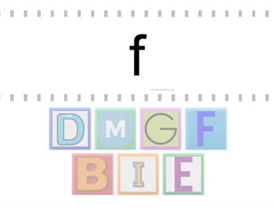 Big and small letter matching pairs