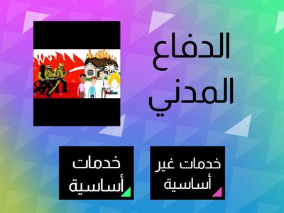 الخدمات الاساسية والثانوية الصف الثاني اجتماعيات