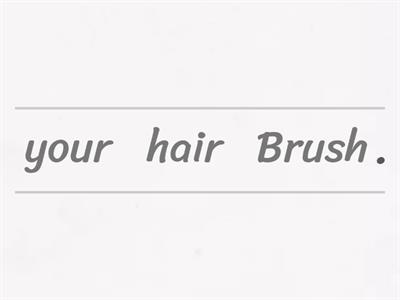 round up. starters. imperatives