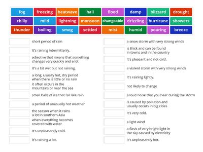 NEF Upper-intermediate 3rd ed. 4A Vocabulary Weather