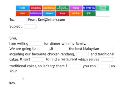 Email Writing Year 6