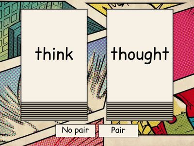 Pair or no pair simple past