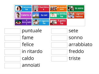 Espressioni con essere e avere