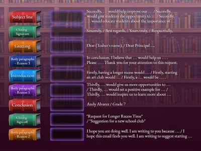 Persuasive writing (Writing 1)