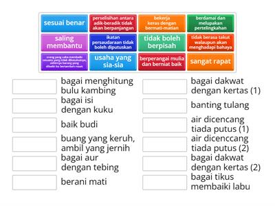 [KUIZ - Match Up] Senarai Peribahasa Primari 5 - 6 [1-10]