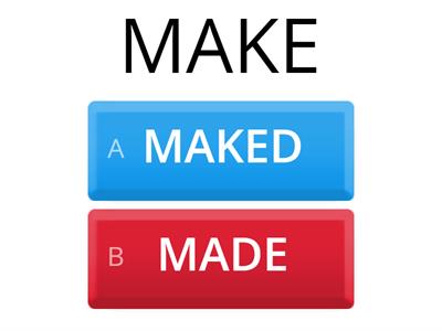 SIMPLE PAST- REGULAR or IRREGULAR?