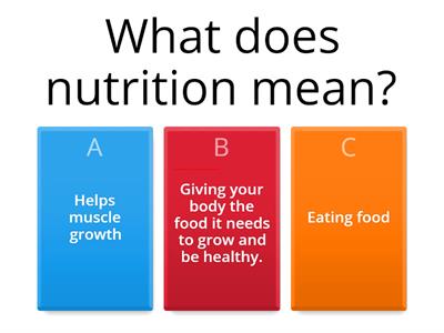 KS2 Nutrition 