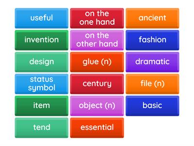 just imagine unit 3 p. 74 vocabulary