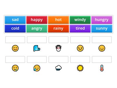 Weather and emotions (emoji)