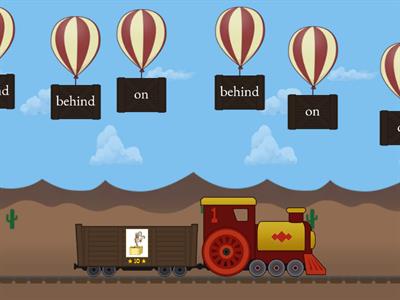 prepositions - Balloon pop