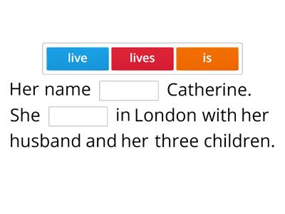 Present Simple - Missing Verbs