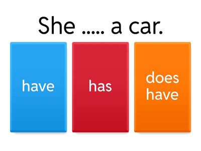 there is / have question and negative