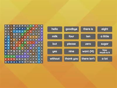 wordsearch Grade 4 Unit 2, 3