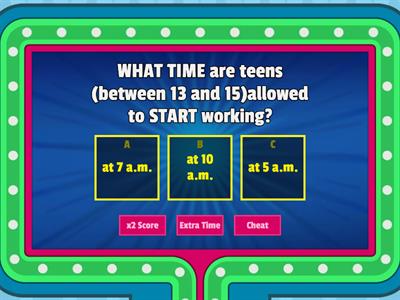 JOB REGULATION FOR TEENS IN THE USA AND IN GREAT BRITAIN