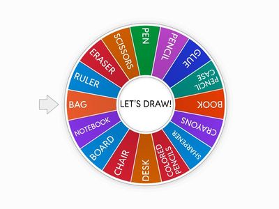 School Objects Wheel