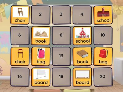 match classroom objects 1