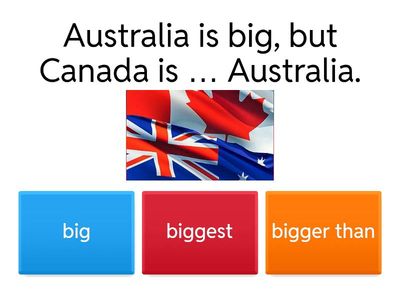 Comparatives Quiz (Class 5a)