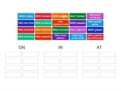 Prepositions of Time and Place 