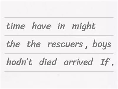 3rd conditional - dangerous situations