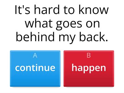 What meaning of "go on"?