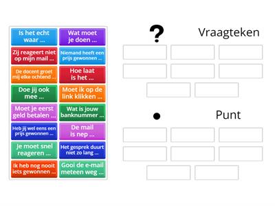 Een vraagteken? Of een punt?